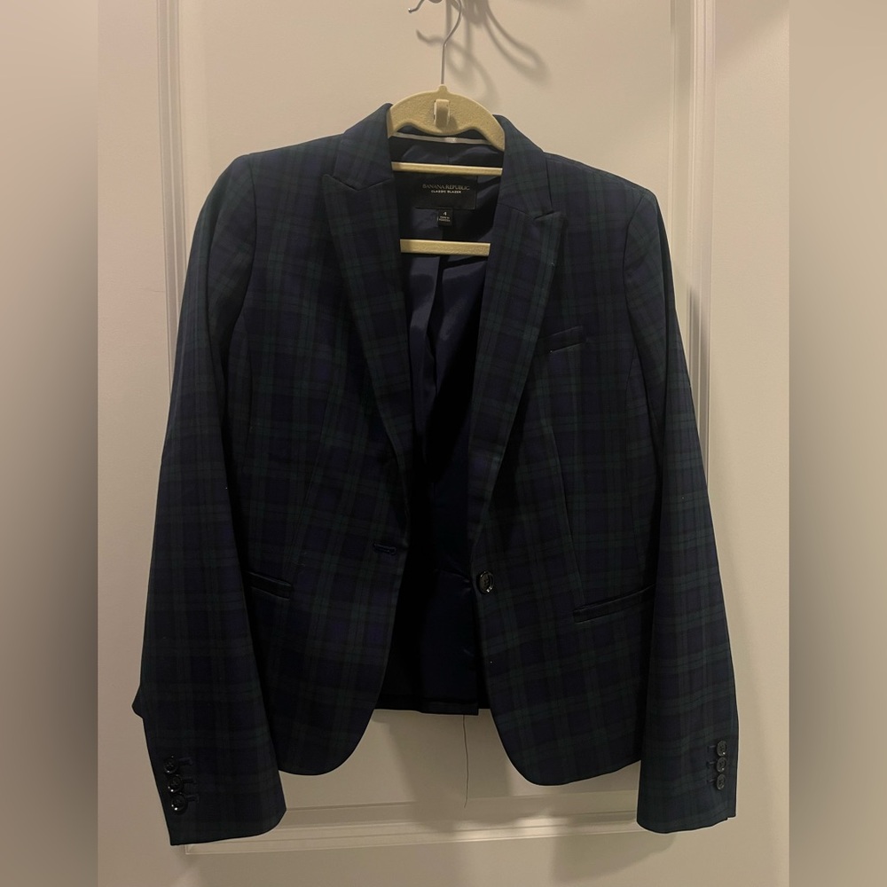 Banana Republic, plaid blazer
